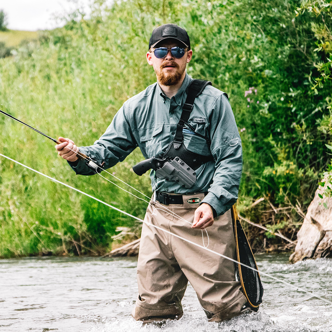 Fly Fishing with a Chest Holster - StealthGearUSA Chest Holster